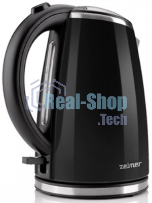 Чайник электрический Zelmer ZCK1274B 1.7 л, 2200 Вт, черный корпус: металл