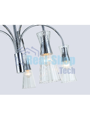 Люстра Ambrella light LH55651/5 СH/CL хром/прозрачный E14*5 max 40W D600*440