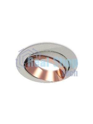 Комплект встраиваемого поворотного светильника Ambrella light XC7653025 SGR/PPG серый песок/золото розовое полированное MR16 GU5.3 (C7653, N7035)