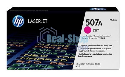 Картридж лазерный HP CE403A пурпурный для CLJ M551 6000 стр.