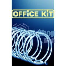 Пружины для переплета металлические Office Kit d=14.3 мм 100-120 лист A4 черный (100 шт) OKPM916B