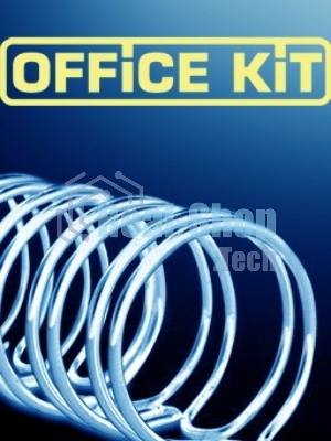Пружины для переплета металлические Office Kit d=14.3 мм 100-120 лист A4 черный (100 шт) OKPM916B