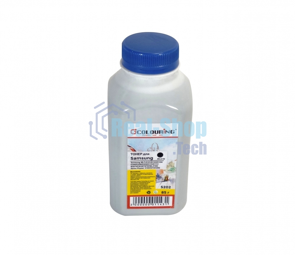 Тонер Colouring для принтеров Samsung MLT-D101/D103/D104/D105/D106/D108/D109/D205/D208/D209/D115/D111/Xerox Phaser 3155/3160/3210/3250/3600/3550/3635 80гр Фасовка РФ (СПБ)