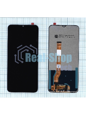 Дисплей для Realme C35 черный