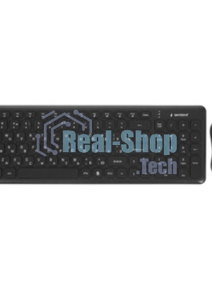 Комплект клавиатура+мышь Gembird KBS-9200 беспроводной, USB, 1000 DPI, чёрный