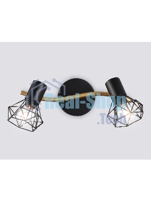 Светильник Ambrella light TR8656/2 BK/GD черный/золото E14/2 max 60W 330*100*185