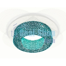 Комплект встраиваемого светильника Ambrella light XC7621023 SWH/BL белый песок/голубой MR16 GU5.3 (C7621, N7194)