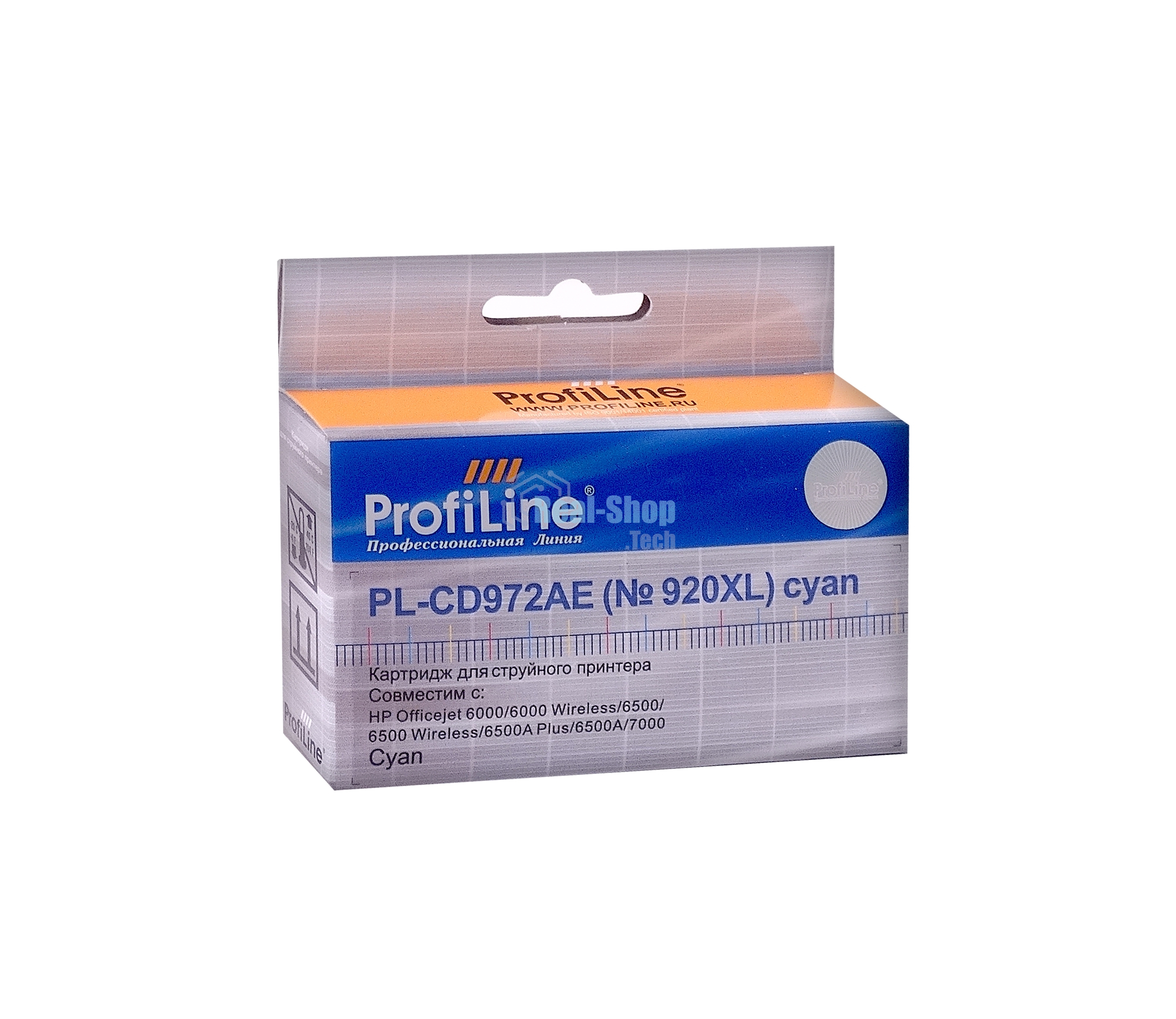 Картридж струйный ProfiLine PL-CD972AE №920XL для принтеров HP officejet 6000/6500/7000 Cyan водн