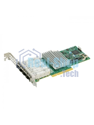 Плата коммуникационная SuperMicro 4-port 10Gbe Standard LP with SFP+, Intel XL710-AM1