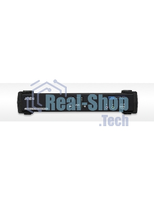 Переключатель KVM ATEN (CS1782A-AT-G) KVM+Audio+USB 2.0, 1 user USB+DVI => 2 cpu USB+DVI, со шнурами USB 2х1.8м., 2560x1600 60Hz DVI-D Dual Link/204