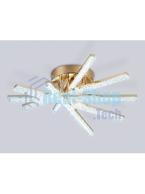 Потолочный светодиодный светильник FA8897 GD золото 65W 3000K-6400K 600*580*190 (ПДУ РАДИО 2.4G)