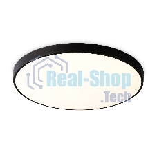 Потолочный светодиодный светильник Ambrella light FZ1224 BK черный IP44 13W 4200K D232*50 (Без ПДУ)