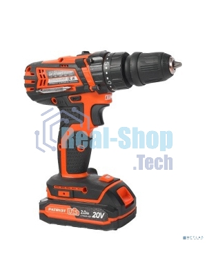 Дрель-шуруповерт Patriot BR 203UES, 20 В, 2 Ач, 30 Нм, щеточный
