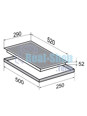 Электрическая варочная панель Zigmund & Shtain CN 42.3 B Hi-Light, независимая, черный