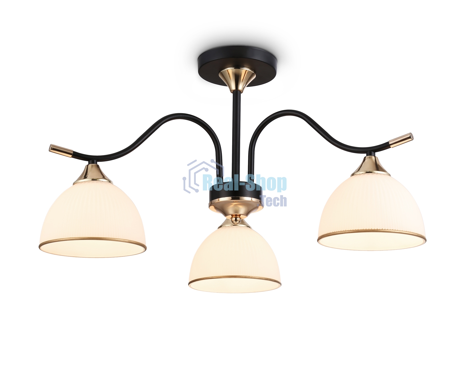 Светильник Ambrella light TR3161/3 BK/FGD черный/золото E27/3 max 60W D580*300
