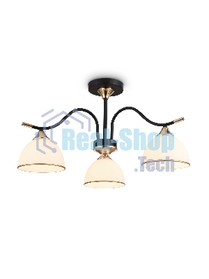 Светильник Ambrella light TR3161/3 BK/FGD черный/золото E27/3 max 60W D580*300