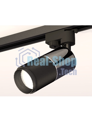 Светильник Ambrella light XT6302040 SBK/DCH/PBK черный песок/черный хром/черный полированный MR16 GU5.3