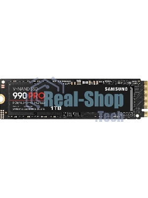 Накопитель SSD Samsung 990 PRO, 1000Gb, PCIe 4.0 x4, M.2 2280, NVMe, R/W 7450/6900