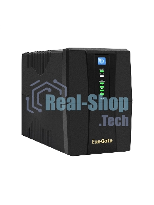 Источник бесперебойного питания ExeGate Power Back BNB-1000.LED.AVR.4C13.RJ.USB 1000VA/550W, LED, AVR, 4*C13, RJ45/11,USB, черный