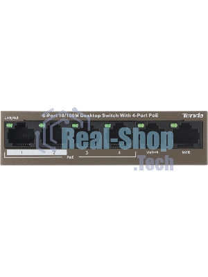 Коммутатор Tenda TEF1106P-4-63W 6PORT 100M 4POE