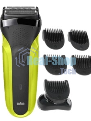 Электробритва Braun S3 300BT черная сухое бритье с триммером для бороды тип 5408