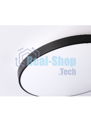 Потолочный светодиодный светильник Ambrella light FZ1224 BK черный IP44 13W 4200K D232*50 (Без ПДУ)