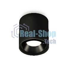 Светильник Ambrella Light XS7723002 SBK/PBK черный песок/черный полированный MR16 GU5.3 (C7723, N7031)