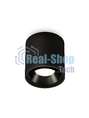 Светильник Ambrella Light XS7723002 SBK/PBK черный песок/черный полированный MR16 GU5.3 (C7723, N7031)