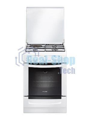 Плита комбинированная Gefest ПГЭ 6110-01 белый, конфорок 3 газовых и 1 электрическая, духовка 52 л, 60 см x 85 см x 60 см