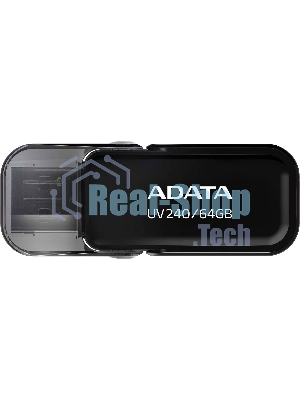 Флешка USB ADATA UV240 (AUV240-64G-RBK), 64Gb, USB 2.0, R/W 15/5, черный