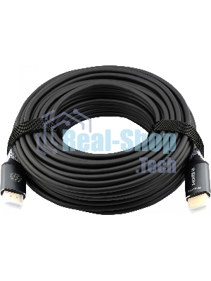 Кабель аудио-видео Cactus CS-HDMI-AOC-2-20 HDMI (m)/HDMI (m) 20м. позолоч.конт. черный
