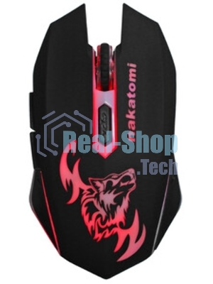 Мышь беспроводная Nakatomi MROG-15U черный, 1600 dpi, радиоканал, USB, кнопки - 6