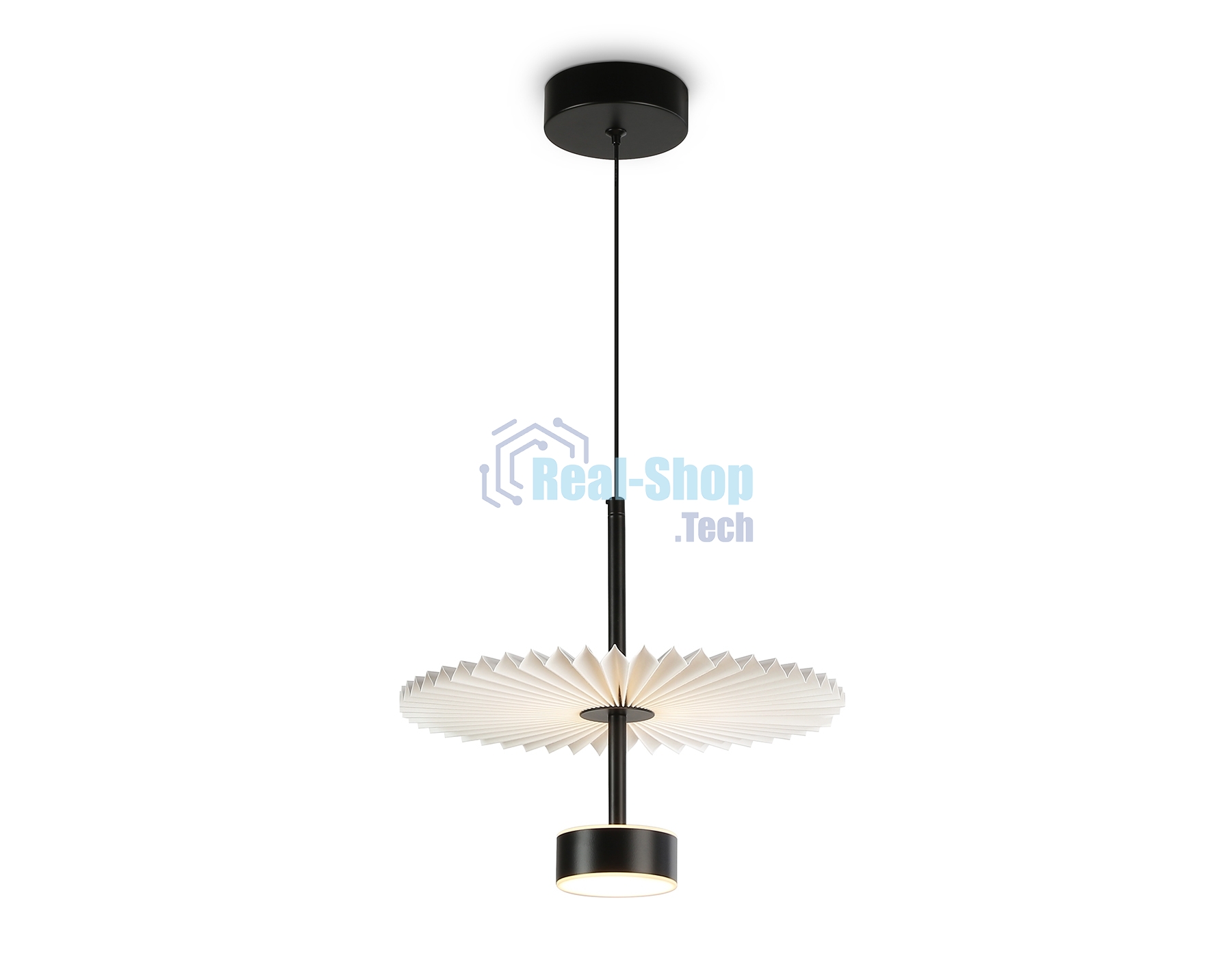 Светильник Ambrella light LH72601 BK/WH черный/белый 6W 3000K D300*260-1770
