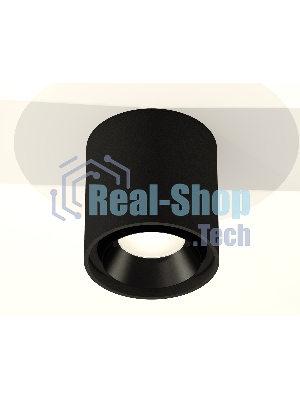 Светильник Ambrella Light XS7723002 SBK/PBK черный песок/черный полированный MR16 GU5.3 (C7723, N7031)