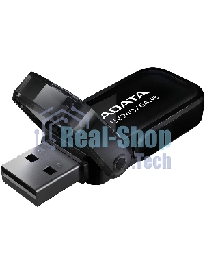 Флешка USB ADATA UV240 (AUV240-64G-RBK), 64Gb, USB 2.0, R/W 15/5, черный