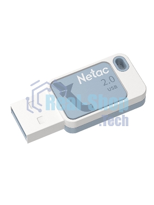 Флешка USB Netac UA31 (NT03UA31N-008G-20BL), 8Gb, USB 2.0, R/W 110/45, синий/белый