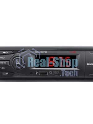 Автомагнитола Soundmax SM-CCR3179B, 1 DIN, Bluetooth, USB Type-A, AUX