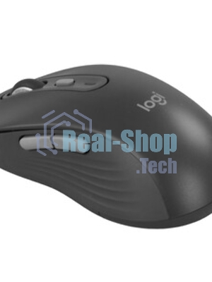 Мышь беспроводная Logitech M750 L Large графитовый, 4000 dpi, радиоканал, Bluetooth, USB, кнопки - 5