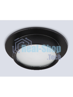 Светильник встраиваемый Ambrella light TN6735 BK черный IP44 GX53 D110*57