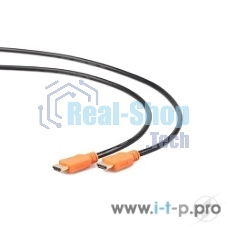 Кабель Cablexpert HDMI CC-HDMI4L-6, 19M/19M, v2.0, серия Light, позол.разъемы, экран, 1.8м, черный, пакет