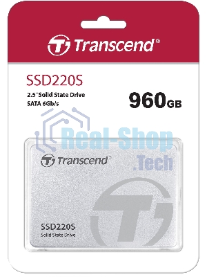 Накопитель SSD Transcend SSD220S, 960Gb, SATA III, 2.5