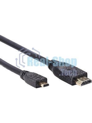 Кабель HDMI-19M --MicroHDMI-19M ver 2.0 1 м VCOM CG587-1M