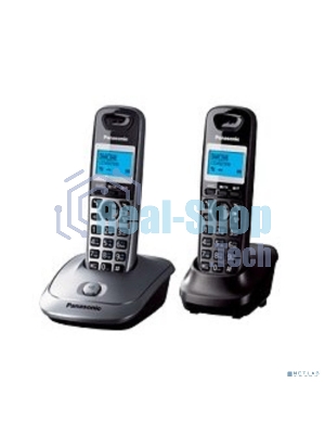 Телефон беспроводной (DECT) Panasonic KX-TG2512RU1 Доп трубка в комплекте, АОН, Caller ID, спикерфон, полифония