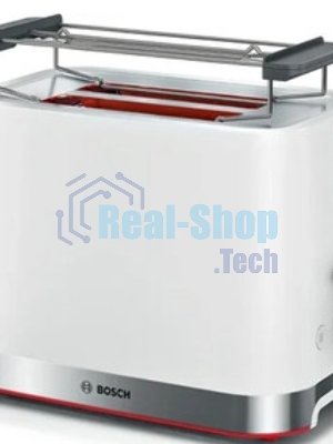 Тостер Bosch TAT4M221 белый, 970 Вт, 2 слота