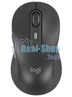 Мышь беспроводная Logitech M750 L Large графитовый, 4000 dpi, радиоканал, Bluetooth, USB, кнопки - 5