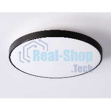 Потолочный светодиодный светильник Ambrella light FZ1224 BK черный IP44 13W 4200K D232*50 (Без ПДУ)