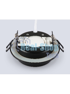 Светильник встраиваемый Ambrella light TN6735 BK черный IP44 GX53 D110*57
