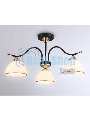 Светильник Ambrella light TR3161/3 BK/FGD черный/золото E27/3 max 60W D580*300