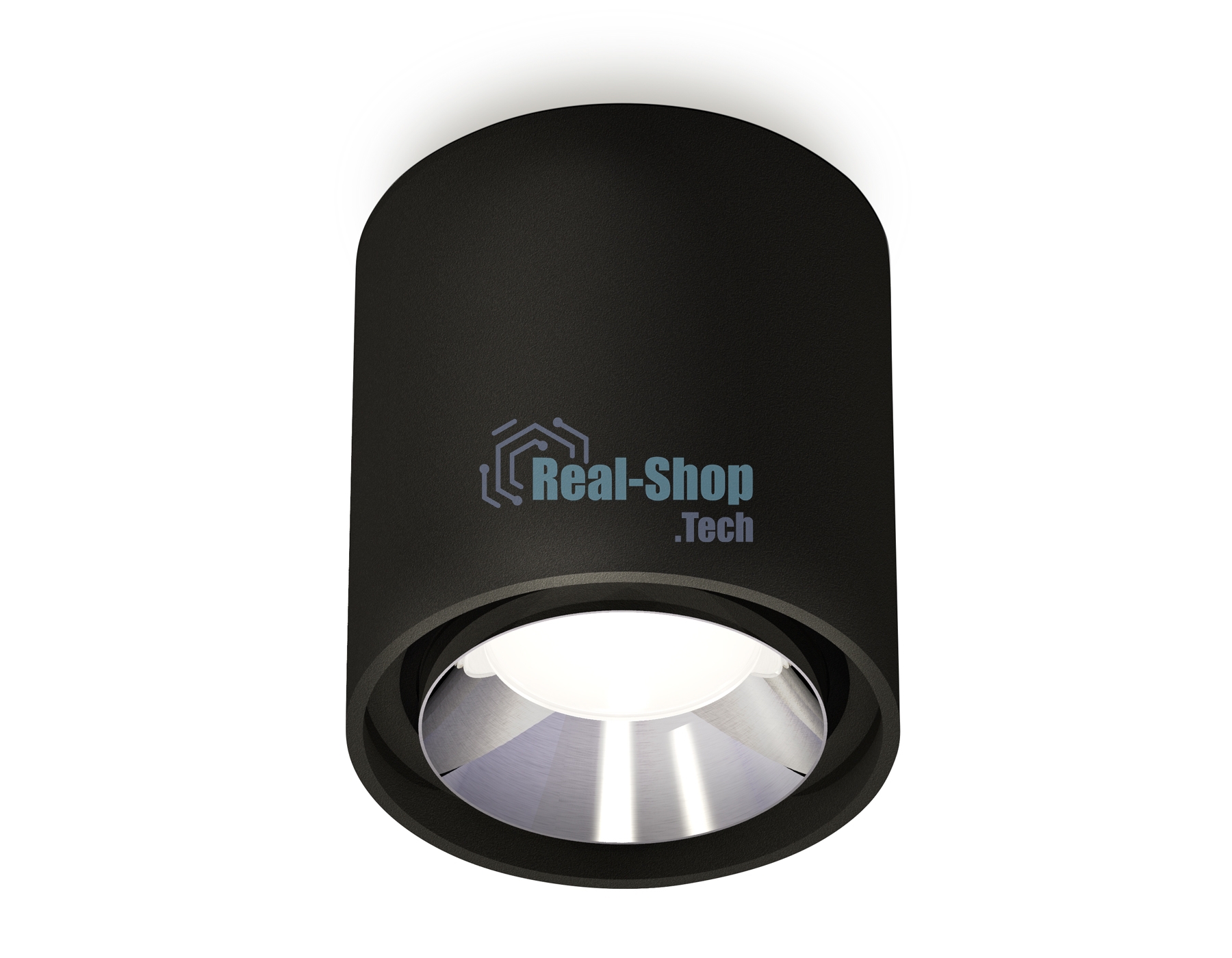 Светильник Ambrella Light XS7723003 SBK/PSL черный песок/серебро полированное MR16 GU5.3 (C7723, N7032)
