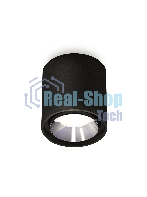 Светильник Ambrella Light XS7723003 SBK/PSL черный песок/серебро полированное MR16 GU5.3 (C7723, N7032)